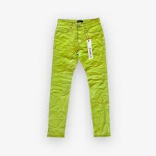 Purple Brand Acid Lime Color Raw Denim