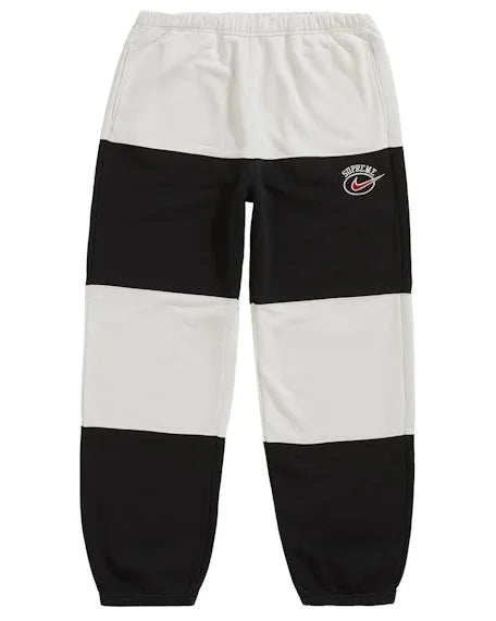 supre x nike strip sweats