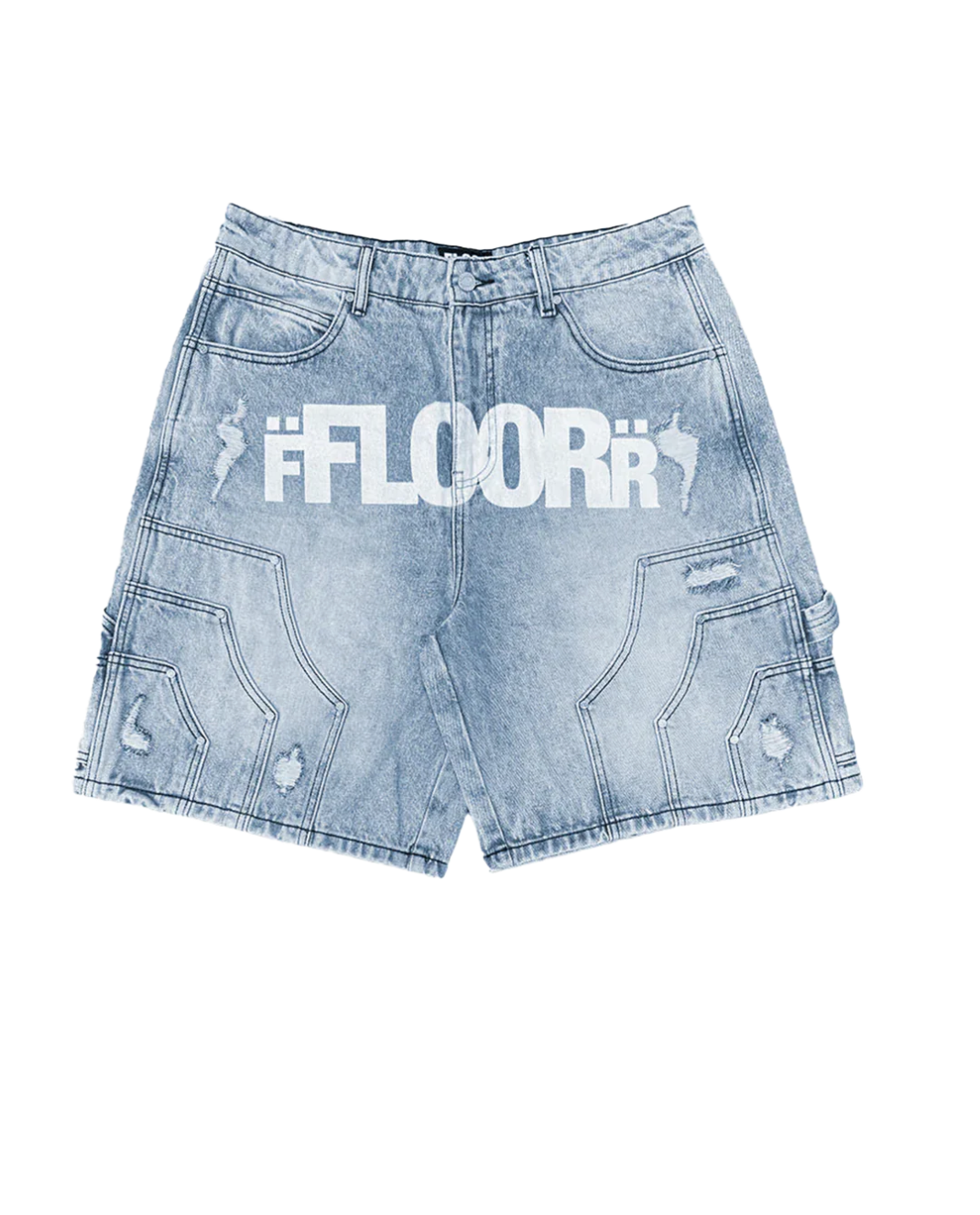 914 Blue Wash Jorts
