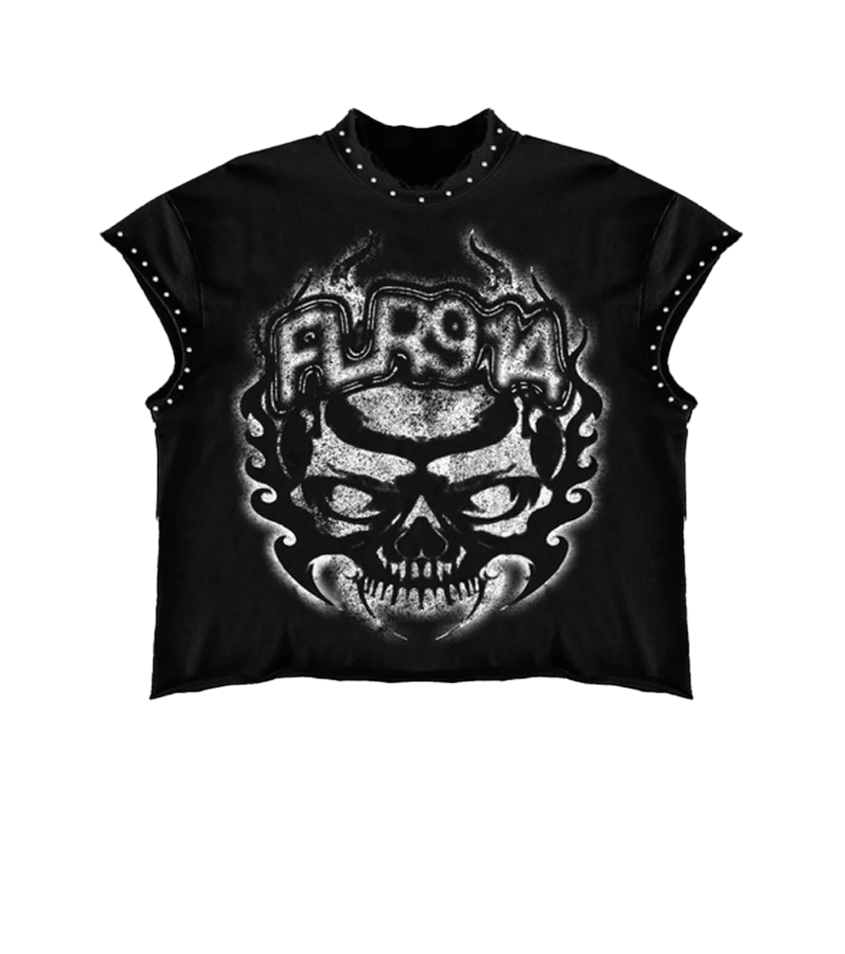 914 Skull Inferno Cut Off Black