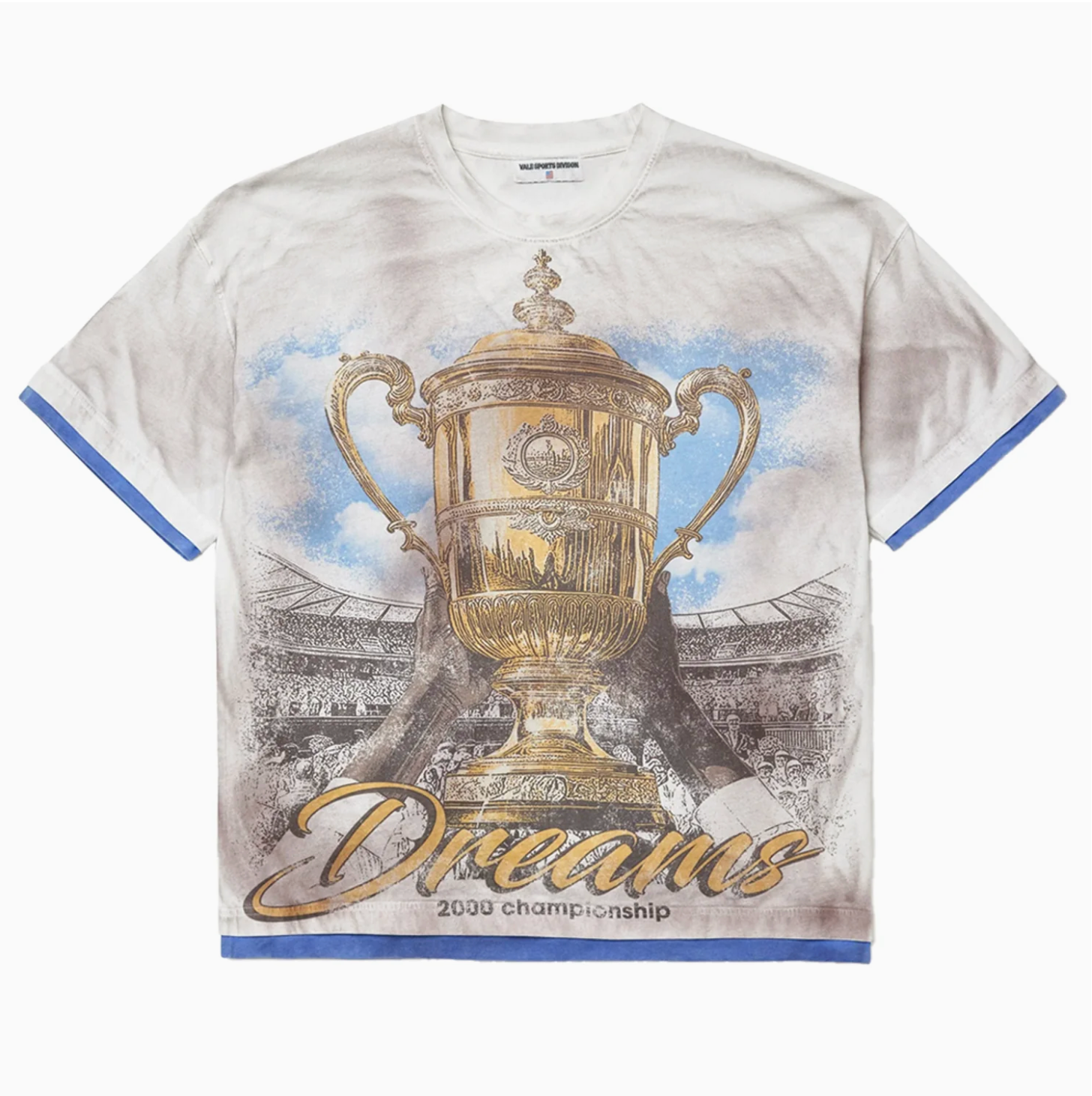 Vale Forever Champions League Tee Vintage White Blue