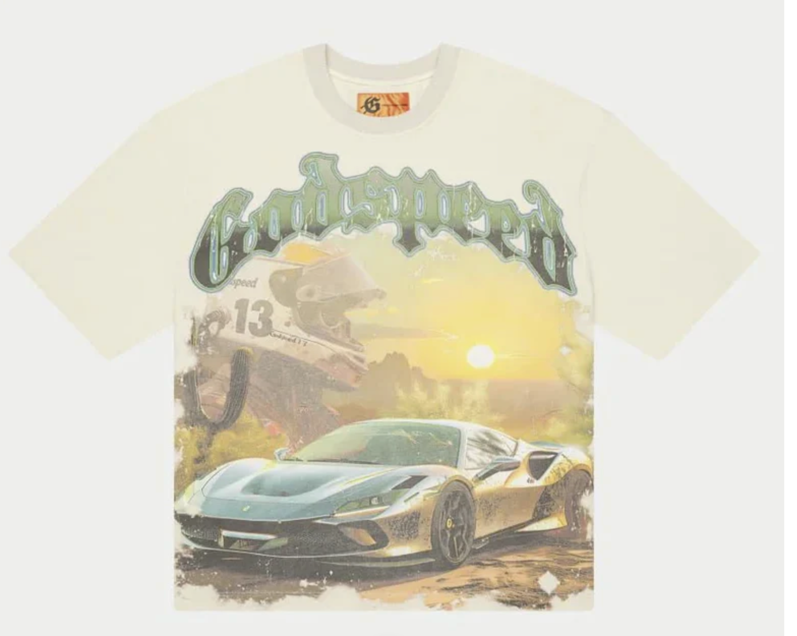 Godspeed Sunset Drift Tee "Bone"