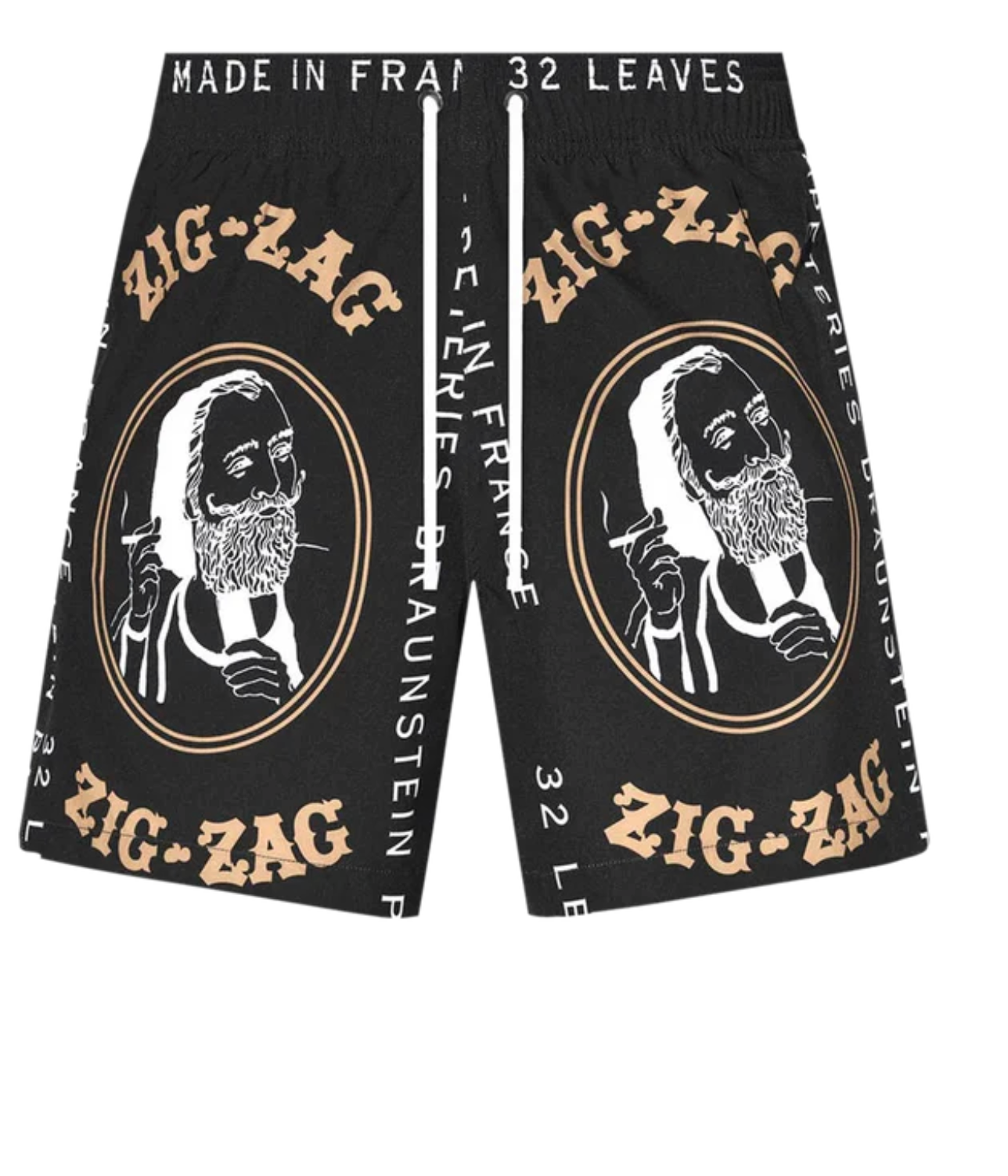 Amiri Zig Zag Black Swim Trunks