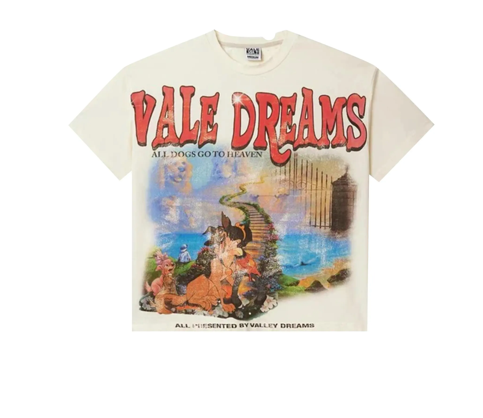 Vale Forever All Dogs Go To Heaven Tee Cream