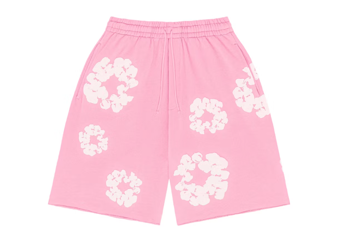 Denim Tears The Cotton Wreath Shorts Pink