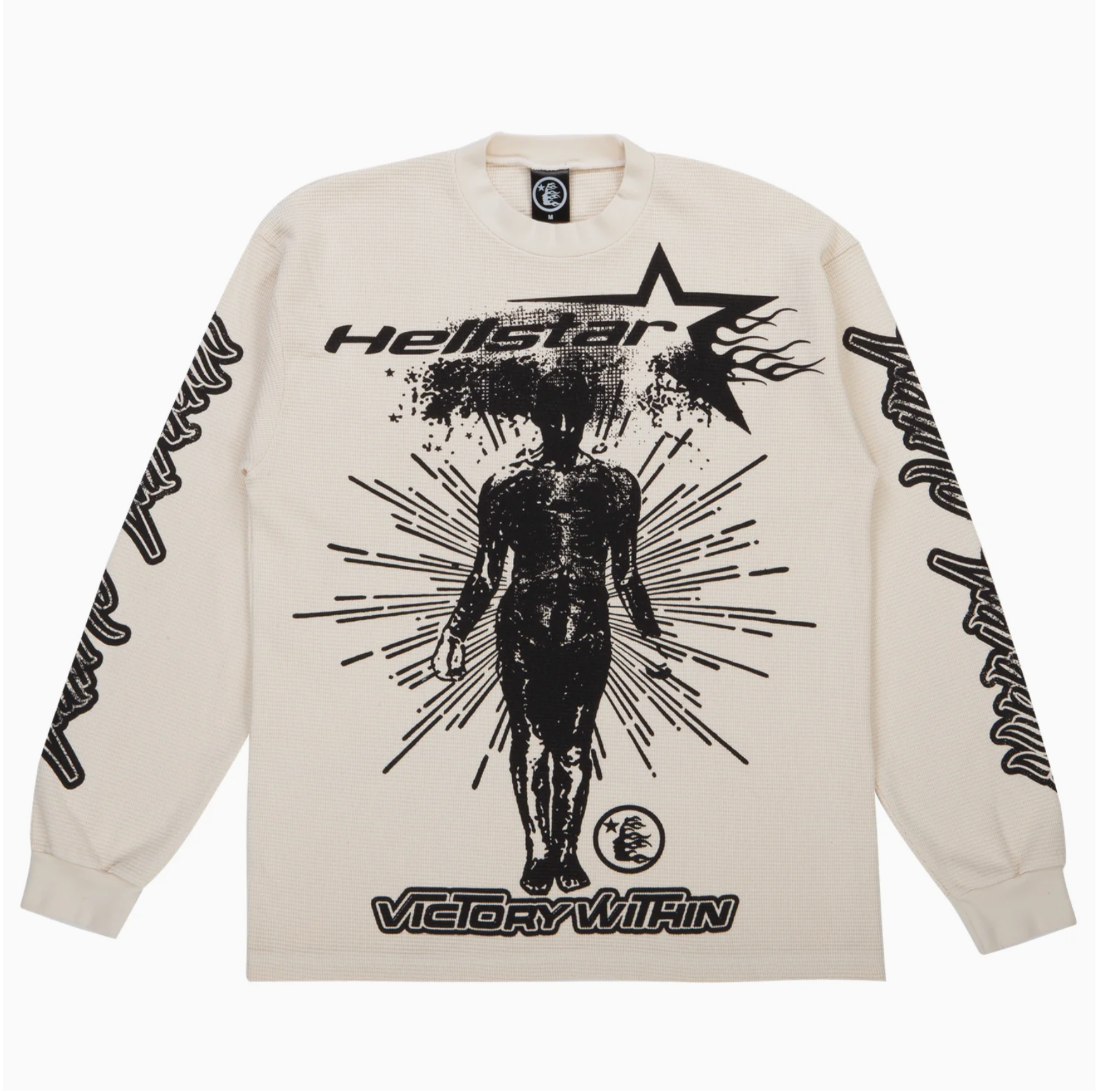 Hellstar Victory Within Thermal Longsleeve Cream