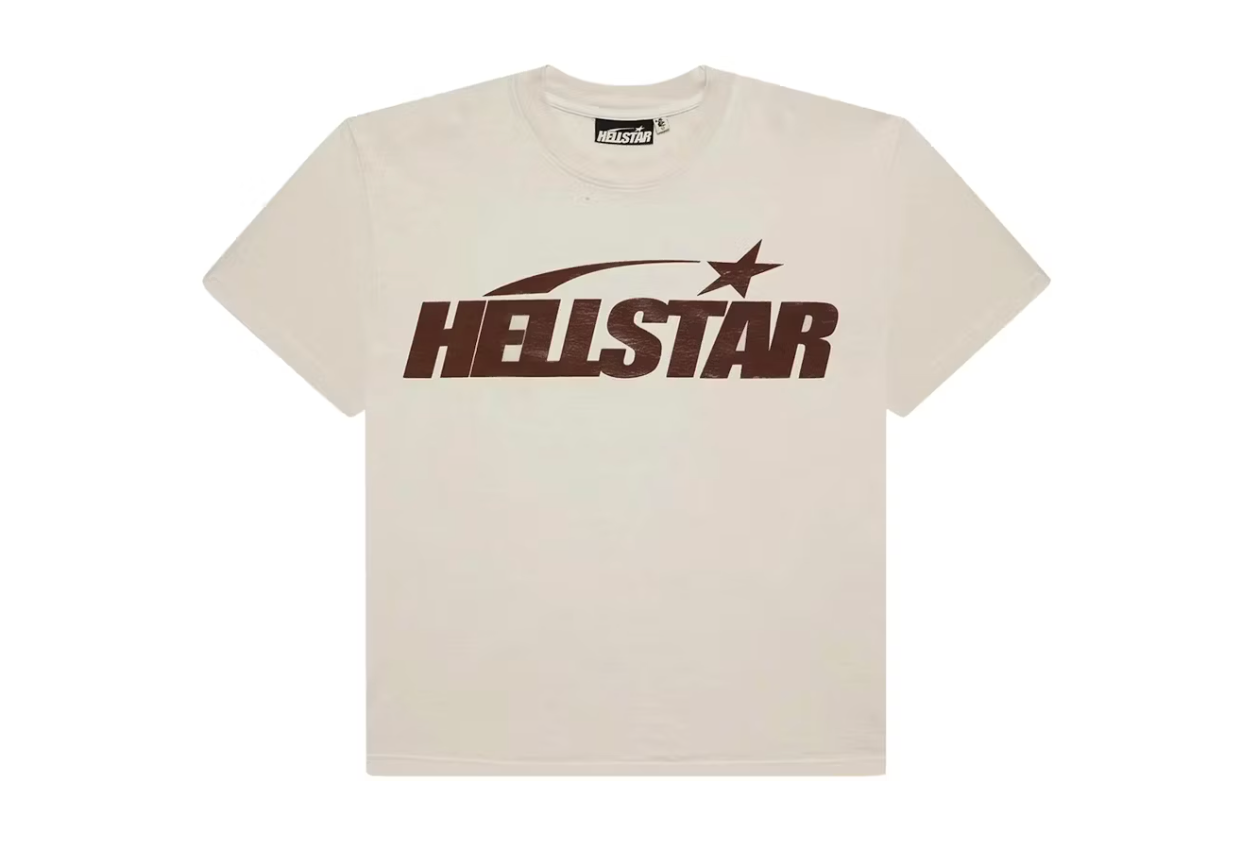 Hellstar Classic T-shirt (Regular Print) White/Brown
