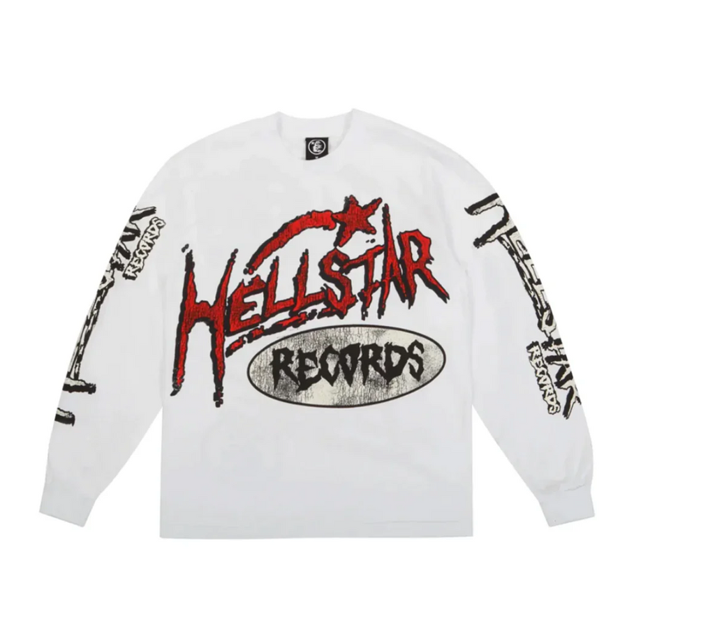 Hellstar Records Long Sleeve Tee White