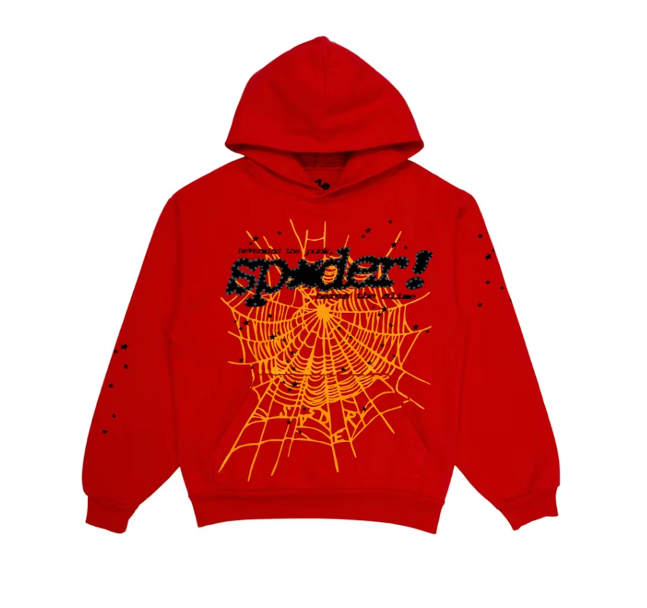 Sp5der P*NK V2 Hoodie Red