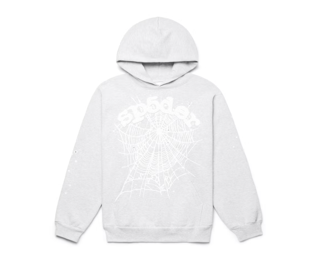 Sp5der OG Web Hoodie Heather Grey