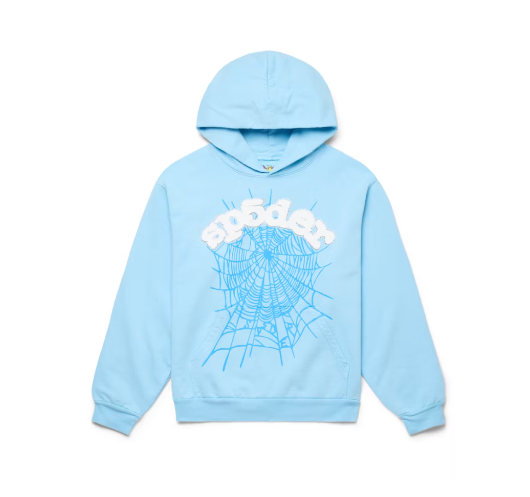 Sp5der Web Hoodie Sky Blue