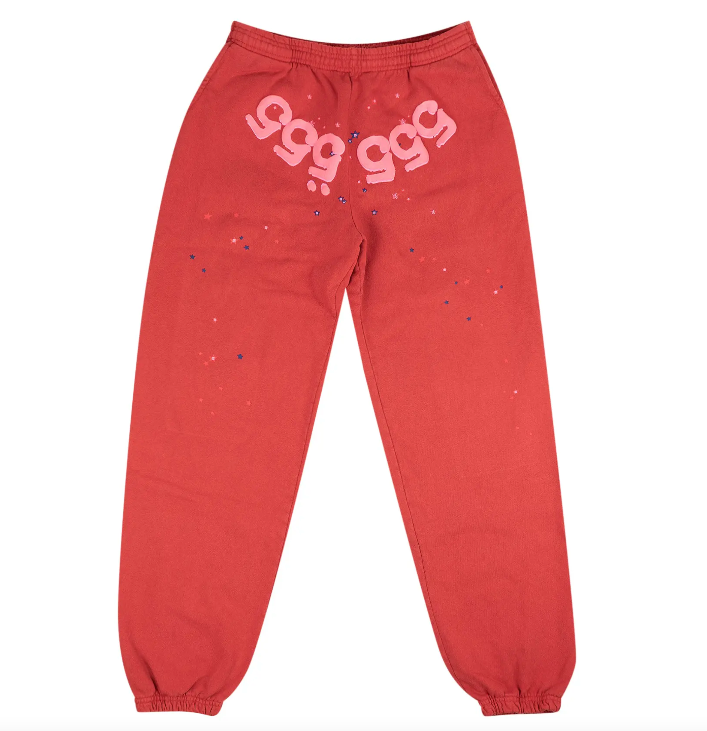 Sp5der Number 555 Sweatpants 'Red'