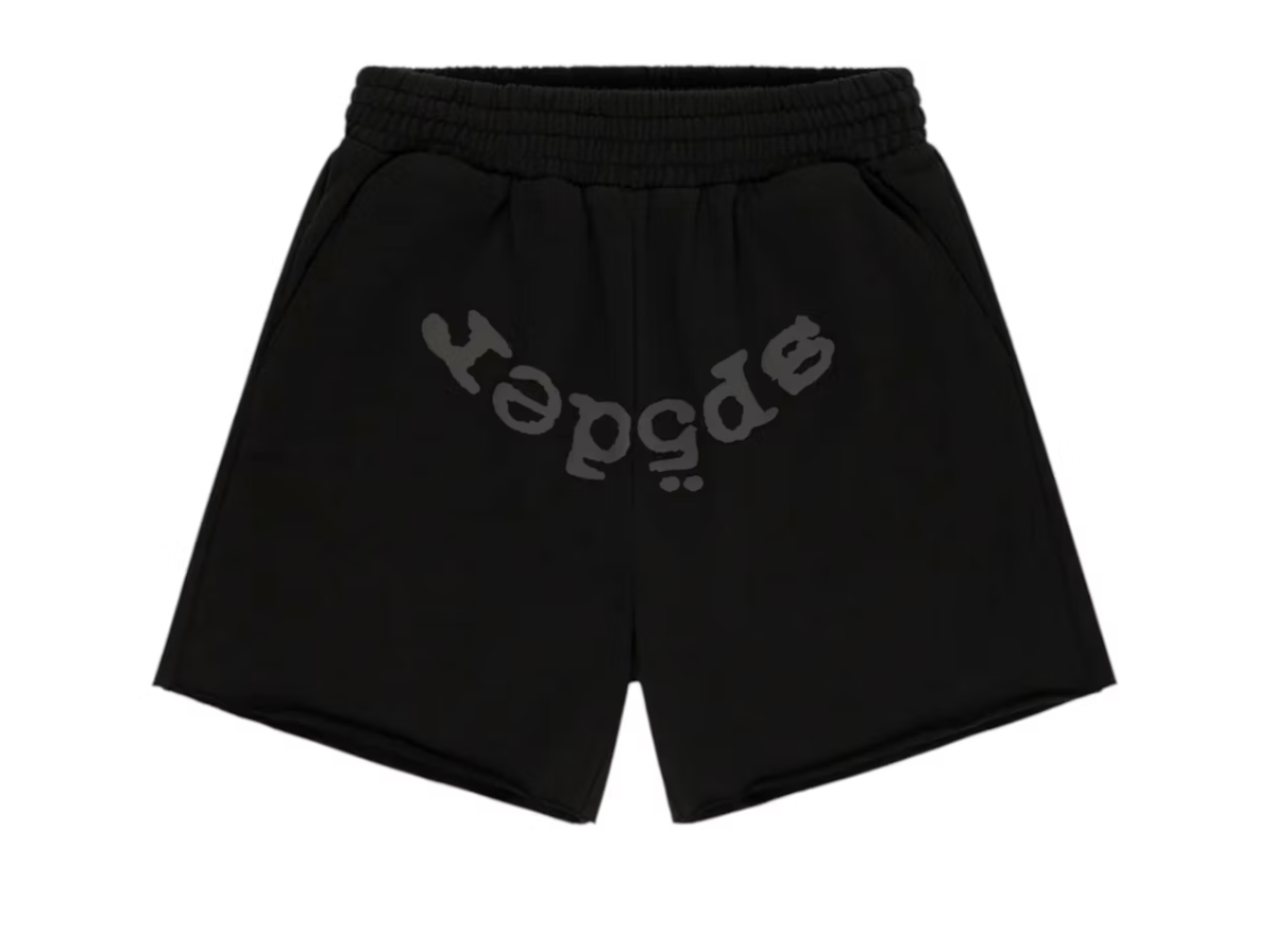 Sp5der OG Web V2 Rhinestone Short Black