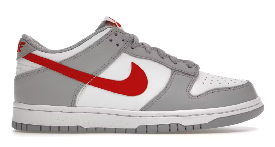 Nike Dunk Low White Wolf Grey University Red
