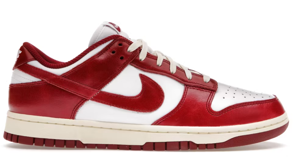 Nike Dunk Low PRM Vintage Team Red