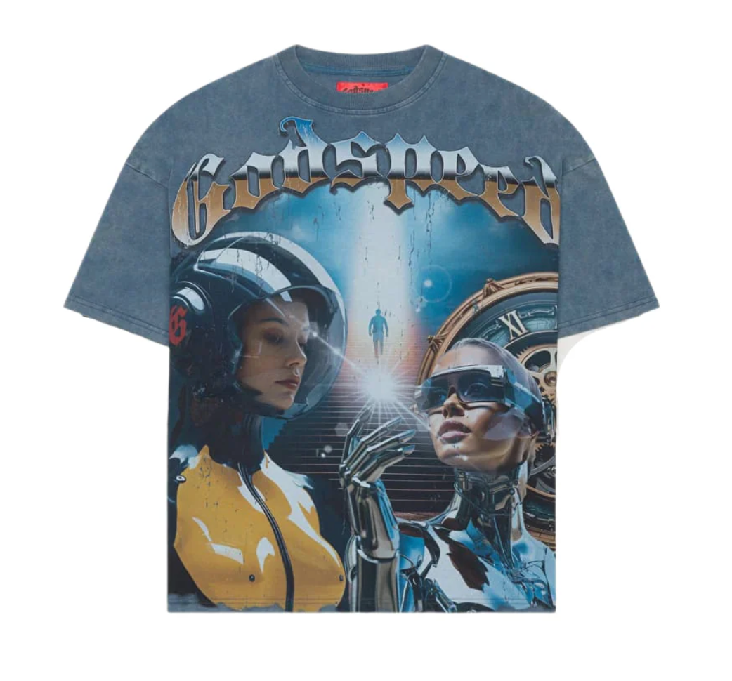 Godspeed "Chosen One" Tee Washed Blue