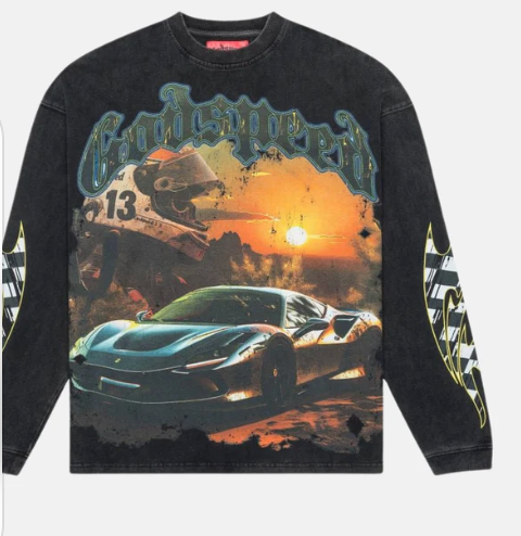 Godspeed Black Wash Sunset Drift Longsleeve