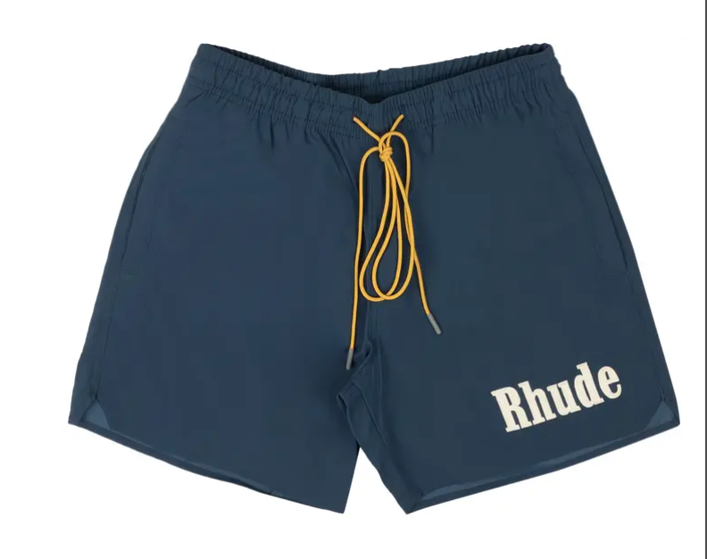 Rhude Logo Swim Shorts 'Slate Blue'
