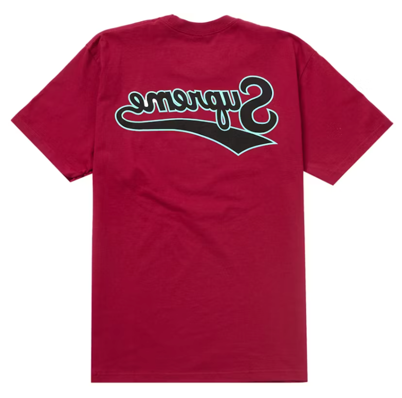 Supreme Backwards Tee Cardinal