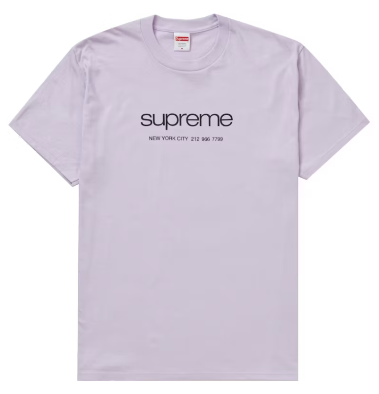 Supreme Shop Tee Light Purple