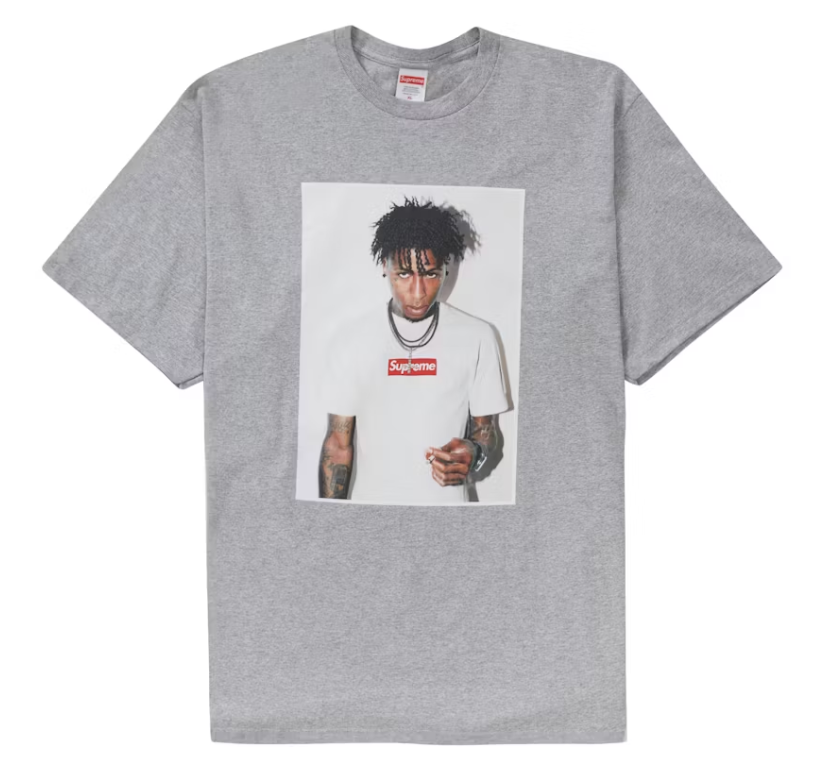 Supreme NBA Youngboy Tee Heather Grey