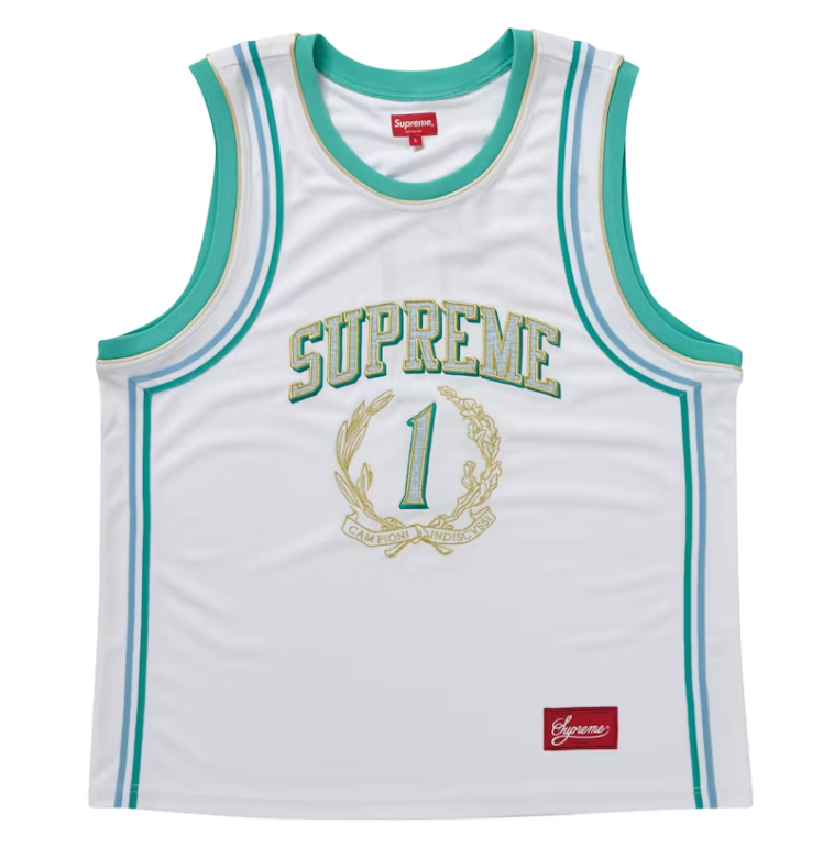 Supreme Campioni Basketball Jersey White