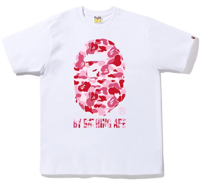 BAPE ABC Camo By Bathing Ape Tee White/Pink