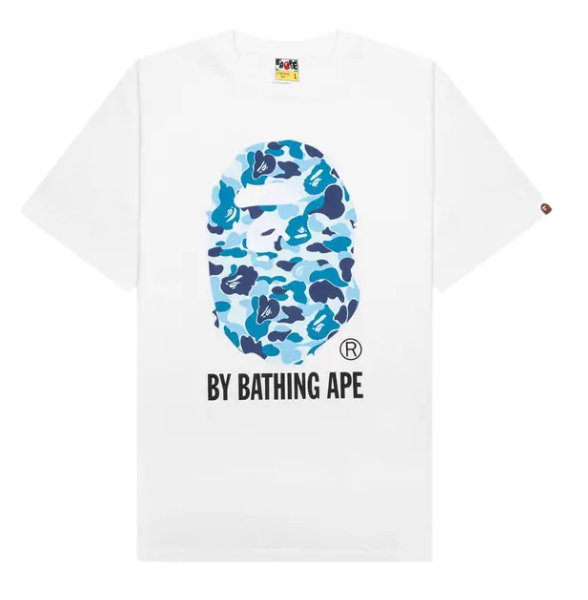 BAPE ABC Camo By Bathing Ape Tee 'White/Blue'