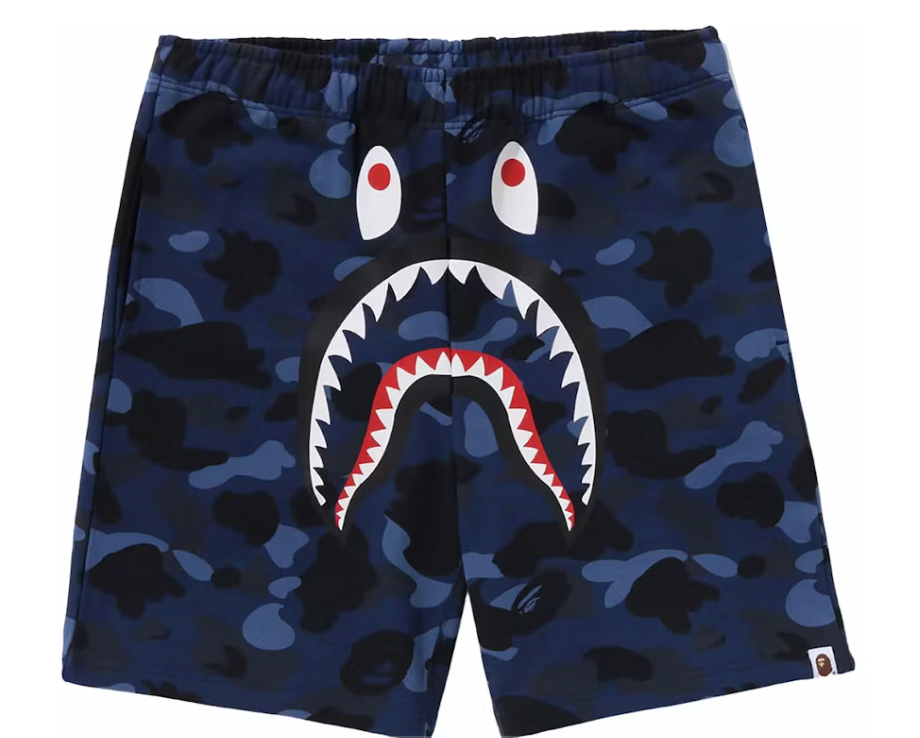 BAPE Color Camo Shark Sweat Shorts (SS24)