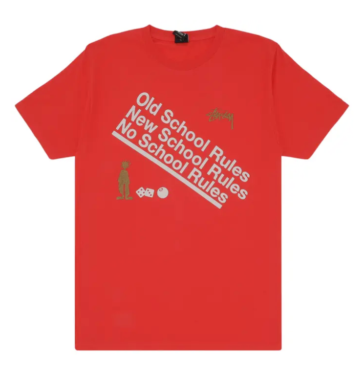 Stussy Rules Tee 'Red'