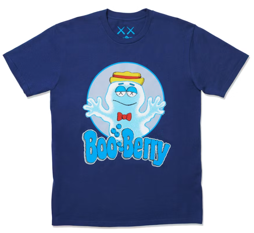 KAWS x Monsters Boo Berry T-shirt Blue