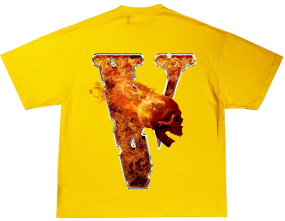 Juice Wrld x Vlone Inferno Tee Yellow
