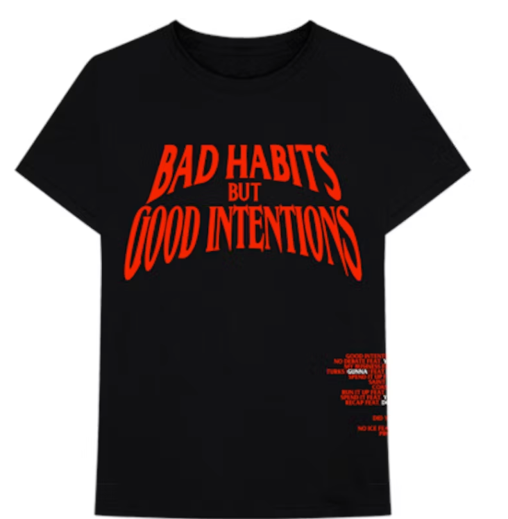 Nav x Vlone Bad Habits Tee Black