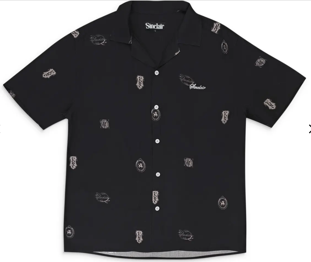 LEGAL TENDER VACATION Black BUTTON-DOWN SHIRT