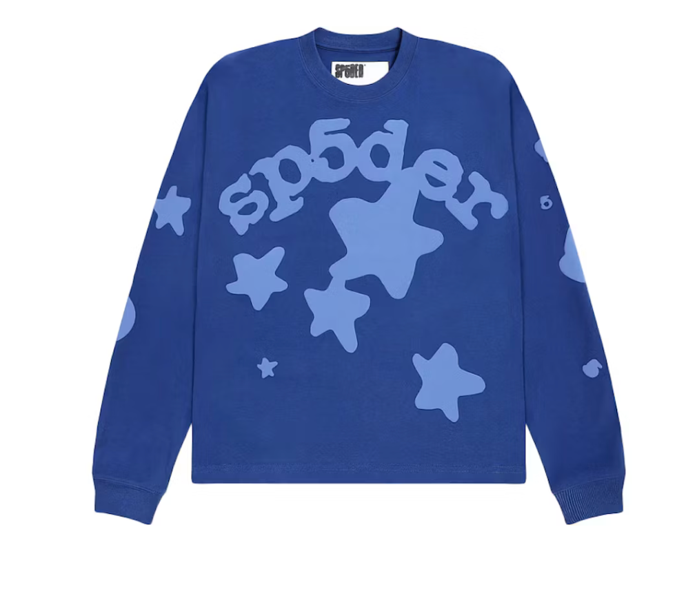 Sp5der Beluga Heavyweight Tee Blue