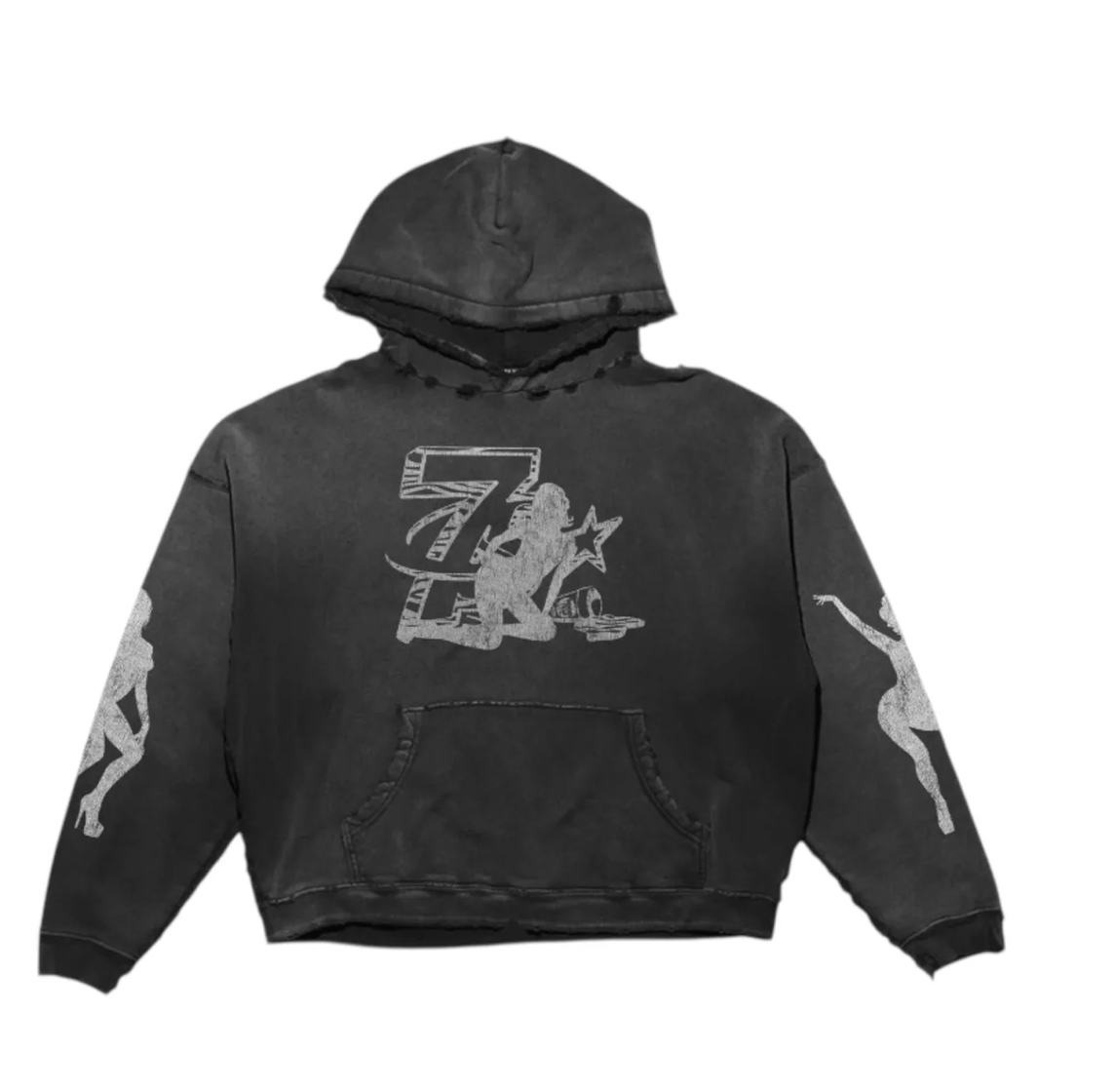Triple Sevens x Booby Trap Trap Hoodie Black