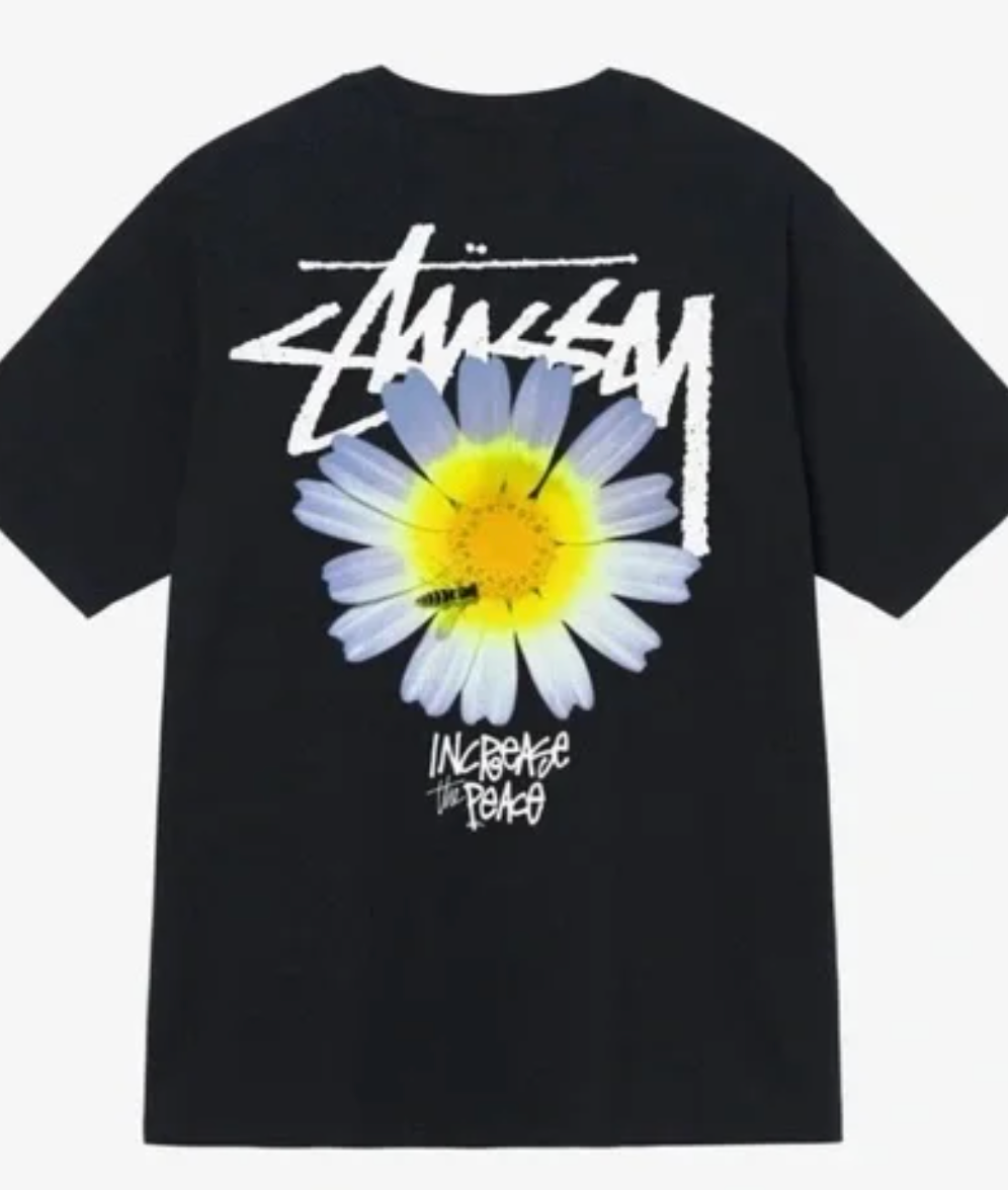 Stussy Tee Increase The Peace Black