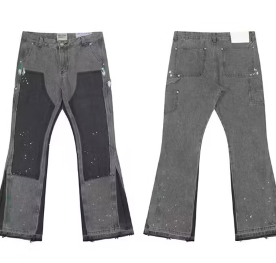 Gallery Dept Grey Washed Flared Denim