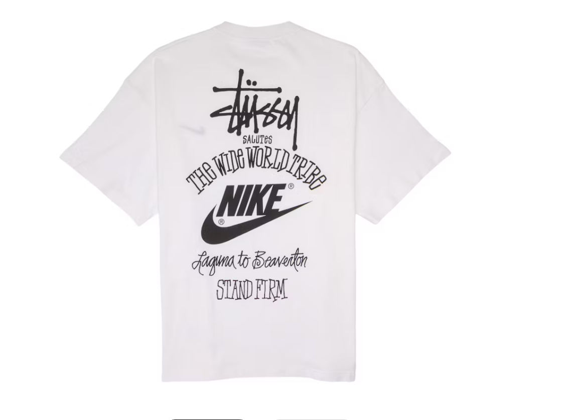 Nike x Stussy The Wide World Tribe T-Shirt White