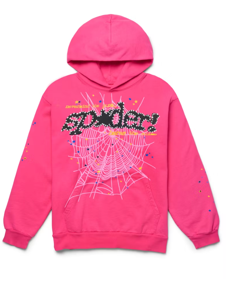 Sp5der P*NK V2 Hoodie Pink
