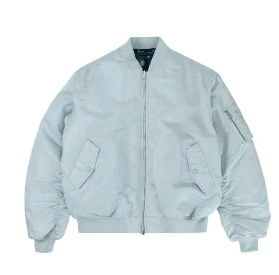 Sinclair Reversible Bomber Jacket Pale Blue