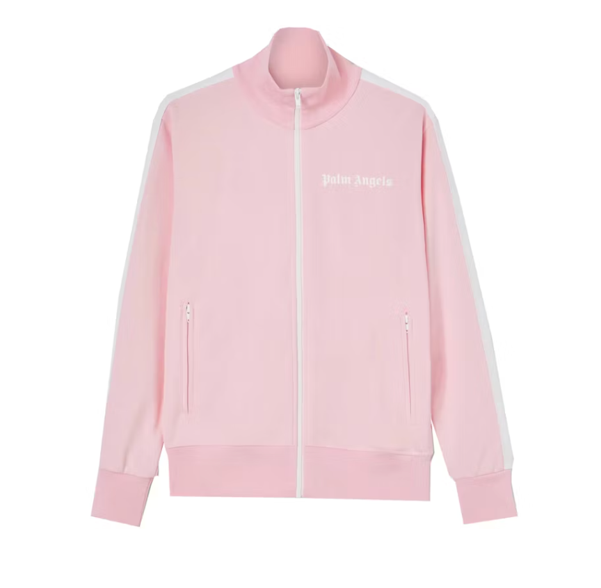 Palm Angels Kids Track Jacket Almond Blossom/White