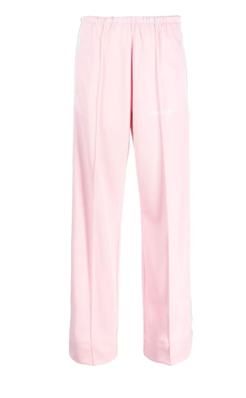Palm Angels Kids Logo Print Track Pants Light Pink