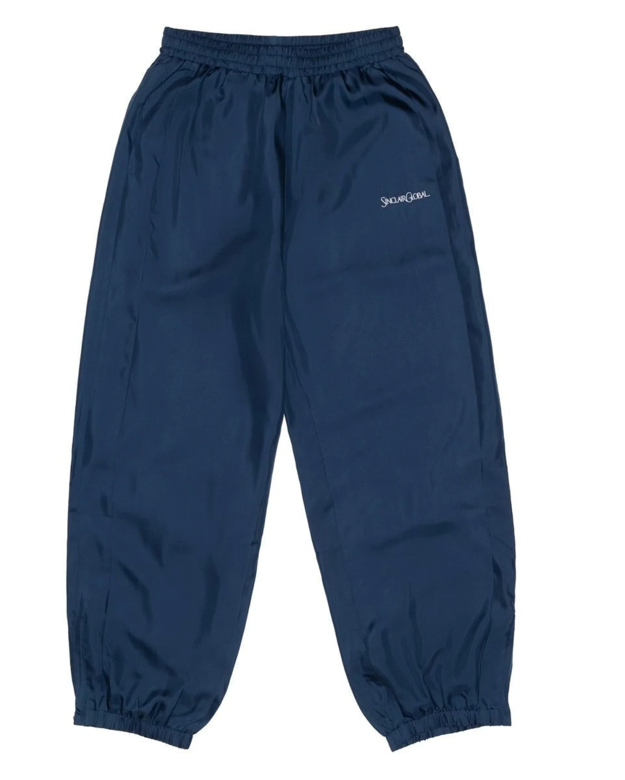 Sinclair Silk Track Pants Navy