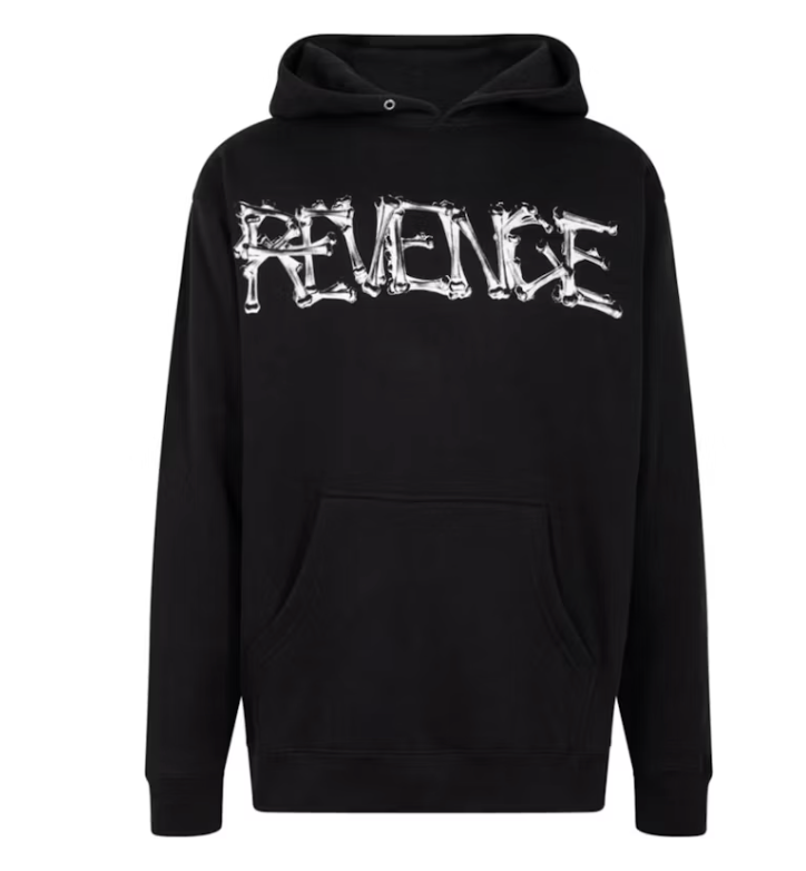 Revenge Durk Bones Hoodie Black