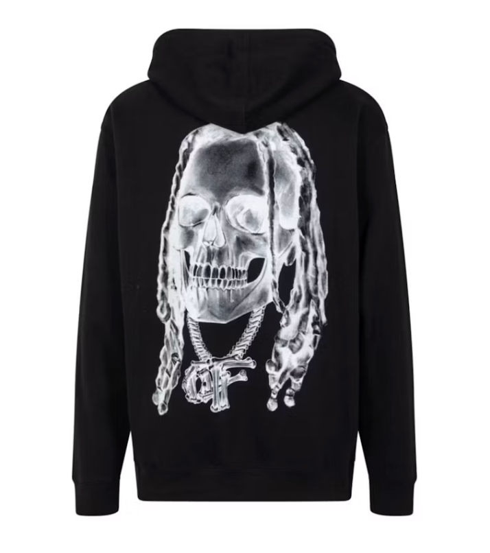 Revenge Durk Bones Hoodie Black