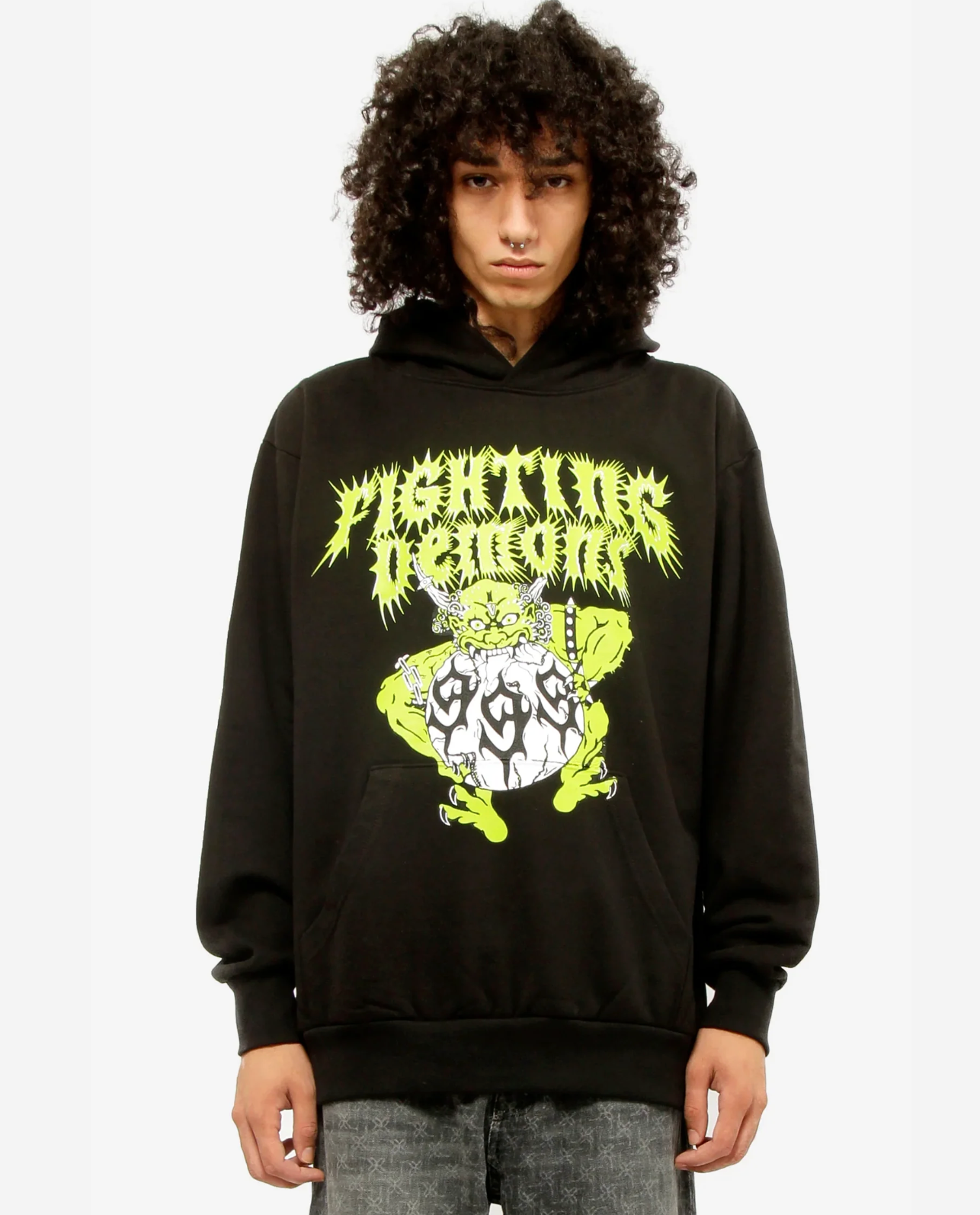 Juice Wrld x Vlone Fighting Demons Hoodie - Black