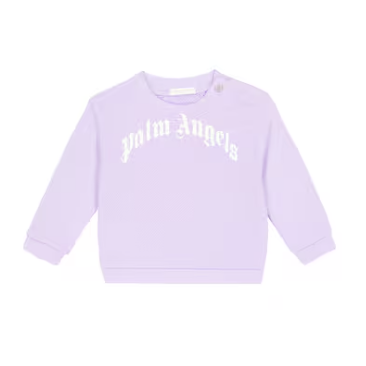 Palm Angels lilac crewneck sweatshirt
