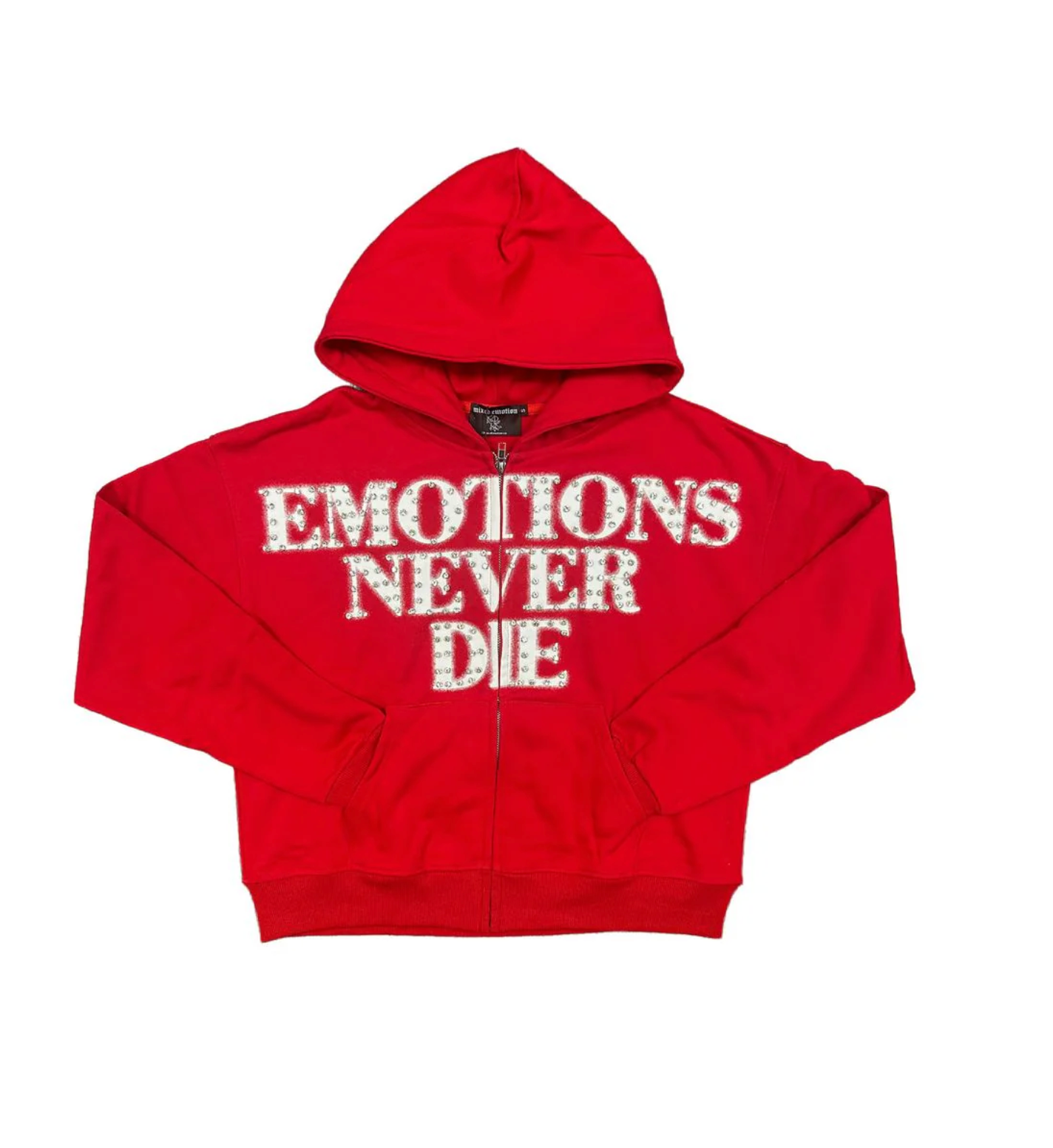 Mixed Emotions - Emotions Never Die Red Hoodie