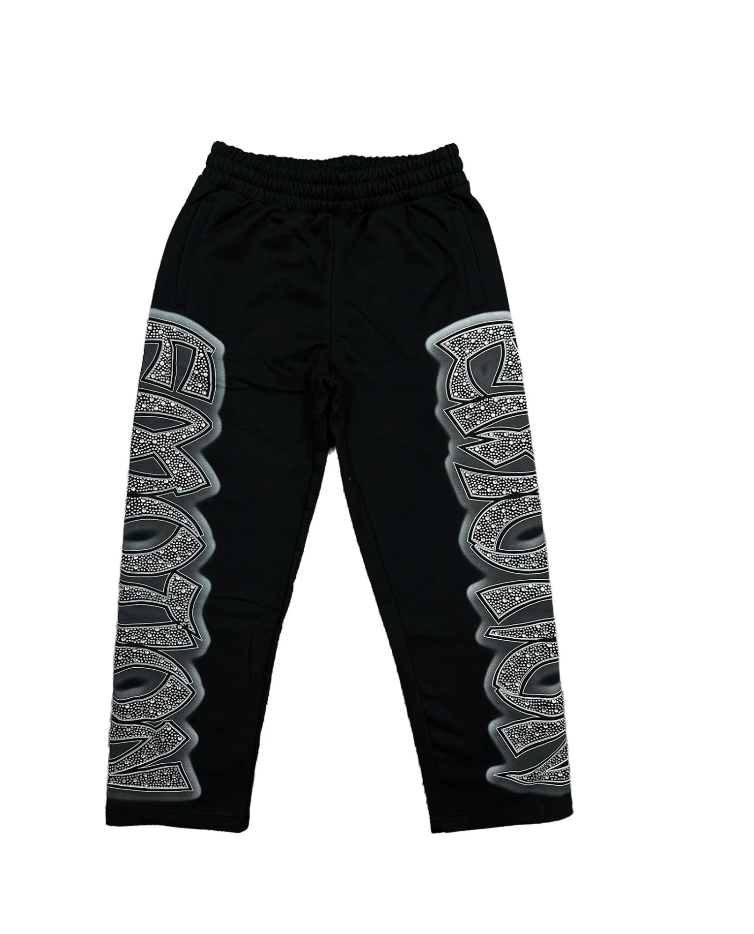 mixed emotions ‘Midnight’ Rhinestone Sweatpants